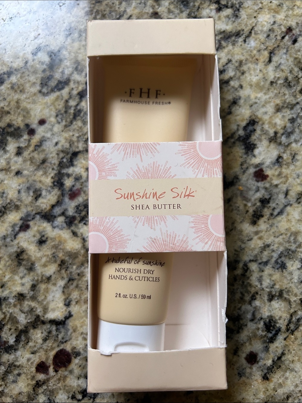 Farmhouse Fresh Sunshine Silk Shea Butter Hand & Cuticle Cream — Pale Peach